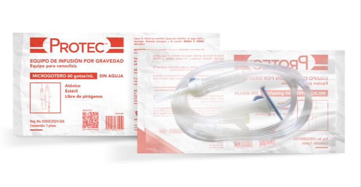 EQUIPO VENOCLISIS MICROGOTERO ESTERIL