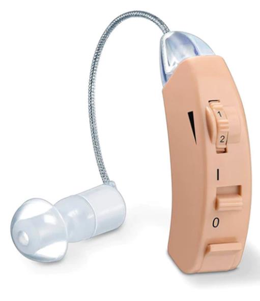 El amplificador de sonido es muy discreto.
El ajuste ergonómico detrás de la oreja hace que apenas se vea.
La reproducción es silenciosa. 
El volumen de sonidos en espacios cerrados y al aire libre se amplifica, y eso ayuda a personas con problemas de audición.
•
3 accesorios para la adaptación individual al conducto auditivo
•
Rango de frecuencias: 100 -6000 Hz